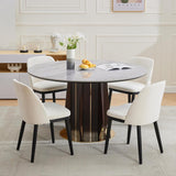 Garvee Upholstered Dining Chairs(Set of 4), Modern Kitchen Chairs with Thick Cushions