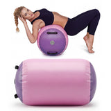 Garvee 30" x 24" Inflatable Gymnastics Air Barrel, Durable PVC Tumbling Trainer with High-Response Surface for Back Handsprings and Skill Building - Pink & Purple