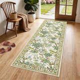 Garvee 2' × 6' Mushroom Forest Runner Rug, Soft Washable Low-Pile Polyester Carpet with Non-Slip Backing for Hallway, Kitchen and Entryway, Camel - Camel
