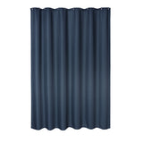 Garvee Hotel Quality Extra Long Shower Curtain - Navy Blue, Waffle Weave, Water-Resistant & Washable, Rustproof Grommets, 72x96 Inches - Color: System default_34 - Navy