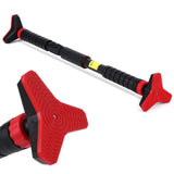 Garvee Heavy Duty Doorway Pull Up Bar – Adjustable Width, No-Screw Installation, Auto Lock, Level Meter, Anti-Slip, 400lbs Max Load – Home Gym Upper Body Trainer, Triangle Design - Red 4