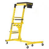 Garvee Topside Automotive Creeper for Trucks & Jeeps, Adjustable 49-76" Height, Heavy Duty 400 lbs Steel, Foldable with Tool Pouch, Lockable Casters, Garage Use, Yellow - Yellow