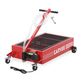 Garvee 15 Gal Electric Oil Drain Pan with 110V Pump, Low Profile Rolling Oil Drain Cart with 8 ft Hose, Foldable T-Handle & Lockable Swivel Casters, Leak-Proof & Heavy Duty for Cars, SUVs, Trucks
