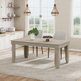 Garvee Sturdy Rectangular Farmhouse Dining Table for 4-6 – 63" Wooden Kitchen Table – Heavy-Duty Frame – Modern Grey Finish – Ideal for Home, Apartment, Office, Family Meals – 1600 Vintage Gray - Rustic Grey