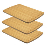 Garvee Extra Large wood Cutting Boards Set - 3PCS Stove Top Cover with Juice Groove - Ideal for Kitchen Meal Prep, Serving, and Gas Stove Protection - System Default