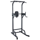 Garvee Heavy-Duty Power Tower, 450 lbs Capacity Pull-Up Station with Reinforced Steel Frame, Adjustable Height Home Gym Dip Station for Full-Body Strength Training - Black