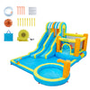Garvee 16 FT Inflatable Water Slide Park – 9-in-1 Backyard Bounce House with Dual Racing Slides, Climbing Wall, Trampoline, Splash Pool, Water Squirter, Basketball Hoop, Hexagonal Dragon Theme