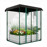 Garvee 6' x 3' x 1' Raised Garden Bed Kit with Shade Cloth & Drip Irrigation, 3-in-1 Galvanized Metal Planter Box with Insect Mesh Cover, Self-Watering Outdoor Garden Bed for Vegetables, Flowers & Herbs