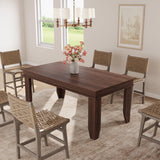 Garvee Sturdy Farmhouse Style Dining Table for 4-6 – 63" Rectangular Wooden Table – Heavy-Duty Frame – Ideal for Dining Room, Kitchen, Home Office, Apartment – Cuban Birch Finish, 1600 Cuban Birch - Dark Rustic Birch
