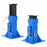 Garvee Heavy-Duty 12 Ton Jack Stands, 2 Pack Pin Type Supports with Quick-Lock for Trucks, RVs & Trailers, 11-18.5 Inch Adjustable Height, Professional Automotive Garage Equipment, Blue - Blue