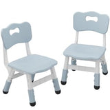Garvee Height Adjustable Kids Chair Set - Ergonomic Plastic, Non-Slip Feet, 3-Level Seat, for Ages 2-6, Sturdy 82kg Capacity, Home, Study area, Nursery - 4 Pack (Dark Gray)