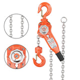 Garvee 3/4 Ton 1650 lb G80 Lever Chain Hoist, Weston double-pawl brake, for Garage, Factory & Workshop Lifting, Silver - 0.75吨1650磅容量10英尺