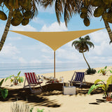 Garvee Sun Shade Sail 12'X12'X12' Triangle Sand UV Block Sunshade for Backyard Yard Deck Patio Garden Outdoor Activities and Facility, Sand - Sand