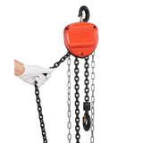 Garvee 1 Ton 2200 lb G80 Manual Chain Hoist, 10' lift height, for Garage, Factory & Warehouse, Orange