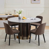 Garvee Upholstered Dining Chairs(Set of 4), Modern Kitchen Chairs with Thick Cushions