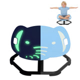 Garvee Glow-in-the-Dark Elephant Sensory Spinning Chair for Kids – 360° Swivel Seat for Autism, ADHD, Balance & Vestibular Training – Calming Active Chair – Ages 3+ Gift – Color: Light Blue - Light Blue