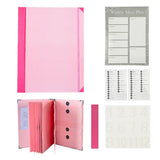 Garvee 10-Pocket Expanding File Folder Organizer A4/Letter Size Durable Acid-Free Paper Elastic Closure Reinforced Corners Pink Office School Home - Pink