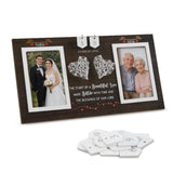 Garvee Classic Decorative Photo Frame for Home & Office - Single 15.7"x8.27" Display - Elegant Dark Brown Finish - Perfect for Individual Pictures - High-Quality Craftsmanship - Color: Dark Brown, Size: 40x21cm - Dark Brown