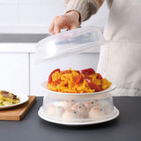 Garvee BPA-Free 9 Inch Microwave Splatter Cover - Heat-Resistant Splash-Proof Lid for Plates and Hot Dishes - Fundamental Kitchen Accessory, White