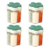 Garvee Set of 4 Spice Jars – Kitchen Seasoning Containers for Salt, Pepper, Sugar, Cinnamon, Star Anise, and Cumin – Organized Storage Bottles for Home and Cooking – System default_2