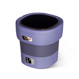 Garvee Mini Washing Machine and Dryer, 12 L Portable Mini Washer, Foldable Small Washing Machine with Basket Spin for Travel, Apartment, Socks, Underwear, Purple - Light Purple