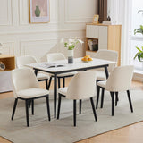 Garvee Upholstered Dining Chairs(Set of 6), Modern Kitchen Chairs with Thick Cushions