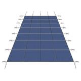 Garvee Pool Safety Cover, 20 x 38 FT Blue Heavy-Duty Mesh Cover for 18 x 36 FT Rectangular Inground Pools with Installation Hardware