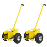 Garvee Heavy Duty Panel Dolly Cart – 660 lbs Capacity, Extended Handle, Sturdy Rubber Wheels, Steel Frame – For Drywall, Plywood, Sheetrock, Doors, Furniture – 2PC Yellow
