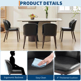 Garvee Dining Chairs, Modern Upholstered Kitchen Chairs with Ergonomic Back Support