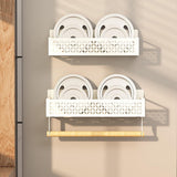 Garvee Magnetic Spice Rack Organizer Set for Refrigerator – 4 Pack Metal Fridge Shelf with Paper Towel Holder – Space-Saving Kitchen Seasoning Storage – Easy Mount & Strong Magnet – Home Cooking Organizer, White