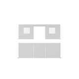 Garvee Carport Sidewall Kit for Outdoor Vehicle Storage, Fits 10 x 20 FT and 13 x 20 FT Frames with 160G/180G PE Panels, Roll-Up Doors, Windows, White
