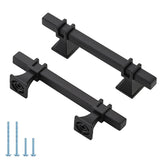 Garvee 10-Pack Matte Black Square Cabinet Handles & Drawer Pulls - 5 in Length, 3 in (76mm) Center-to-Center - Zinc Alloy Modern Hardware for Kitchen Cabinets, Dressers, Closets, Bathroom Vanities