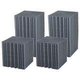 Garvee 100 Pack Interlocking Floor Tiles 12"x12", Non-Slip Modular Flooring Mat with Drainage Holes, PVC Interlocking Cushion Tiles for Garage, Gym, Gray - Gray